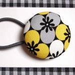 Xl Ponytail Holder, Gray Black And Yellow