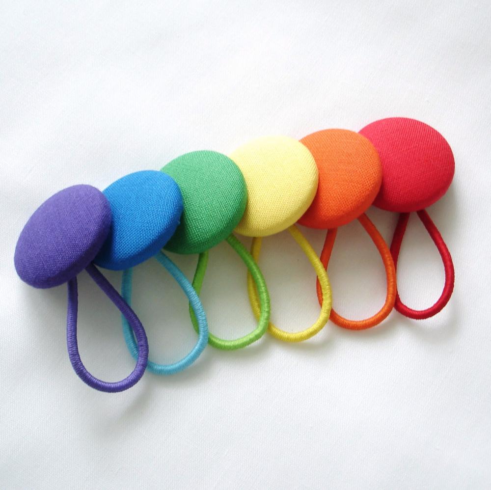 Rainbow Ponytail Holders on Luulla